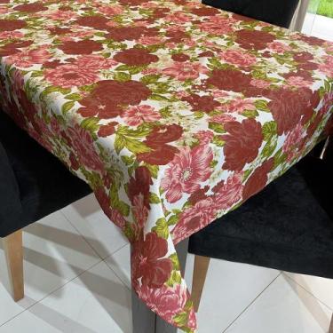 Imagem de Toalha de Mesa Redonda Gorgurinho Rosas Vermelhas - 1,50m - Sua Casa D