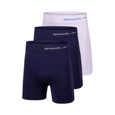 Imagem de Kit com 3 Cuecas Boxer Speedo 4279 Colorido, Azul marinho, M