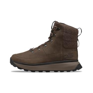 Imagem de THE NORTH FACE Bota masculina de couro Bergen impermeável para caminhada, Demitasse Marrom/Tnf Preto, 39