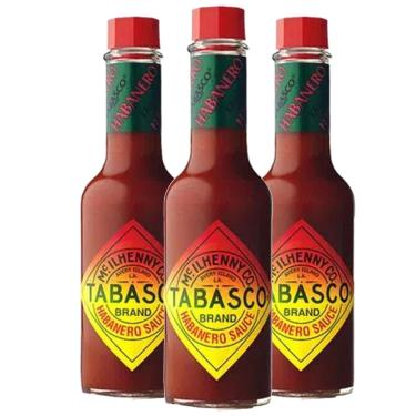 Imagem de Molho Tabasco Habanero Pepper Sauce 60Ml (3 Vidros)