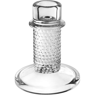 Imagem de CASTIÇAL DECORATIVO PORTA VELA HOME&CO VIDRO 9X8X8CM TRANSPARENTE