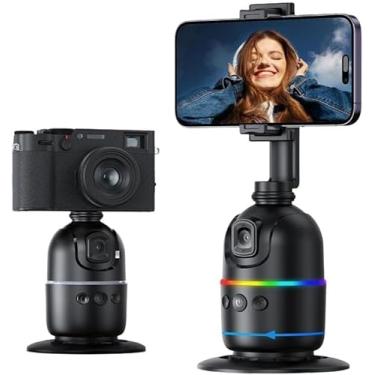 Imagem de Gimbal Suporte Celular Gira 360 Reconhecimento Facial Tiktok SUPORTE 360 - RASTREAMENTO FACIAL Tripé Telefone Para Câmera Inteligente Transmissão Vídeo Estabilizador Celular