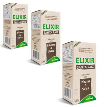 Imagem de Suplemento Elixir de Inhame 240ml Combo com 3 frascos Metalab