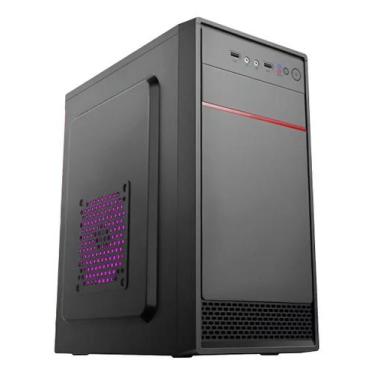 Imagem de Gabinete Pc Micro Atx Xway 01127 Com Fonte 600w Cooler Fan 120mm, Rosa
