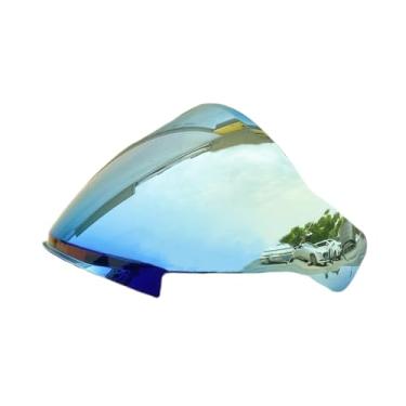 Imagem de Viseira de proteção de capacete S30 para MOTORAX S30 GSB G263/JET-3 Protetor solar de rosto aberto para-brisa Viseira Capacete De Moto acessórios (apenas uso dourado)