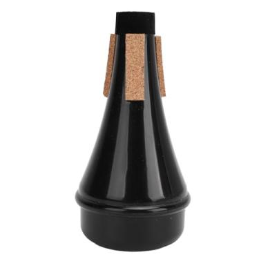 Imagem de Prática de trompete Redução de ruído mudo silenciador amortecedor abs material trompete silenciador para crianças iniciantes artistas profissionais (Preto)