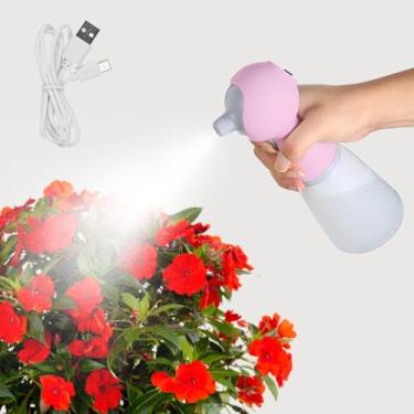 Imagem de JETASU pulverizador elétrico, frasco de spray elétrico, bateria de longa duração, portátil, carregamento USB, frasco de spray contínuo, regador de plantas de interior, adequado para jardinagem e pátio