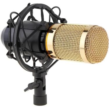 Imagem de Microfone Condensador BM-800 para Estúdio, Preto, Resposta de Frequência 20Hz-20kHz, Cabo 250cm, com Espuma Anti-vento