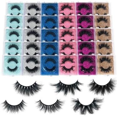 Imagem de Cílios de vison MIKIWI 30 pares de cílios de vison 3D 10-20 mm com cai