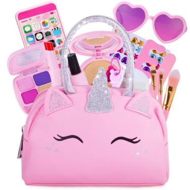 Imagem de Kit de maquiagem Sprinkles Toyz Pretend Play Unicorn com bolsa de 3 a 