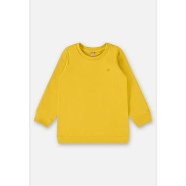 Imagem de Blusão Básico em Moletom Infantil Menino Up Baby, Amarelo, 12