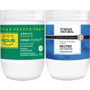 Imagem de Creme Massagem Corporal Neutro +Arnica Sports D'agua Natural - DAGUA N