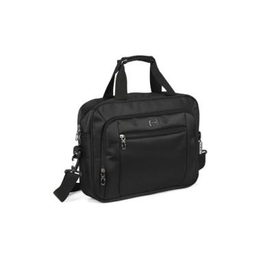 Imagem de Pasta Executiva Maleta Notebook Polo King Bolsa Resistênte Reforçada Leve Transversal Trabalho Escritório