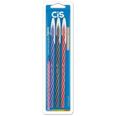 Imagem de Caneta esferográfica Spiro CIS 0.7mm com 3 cores