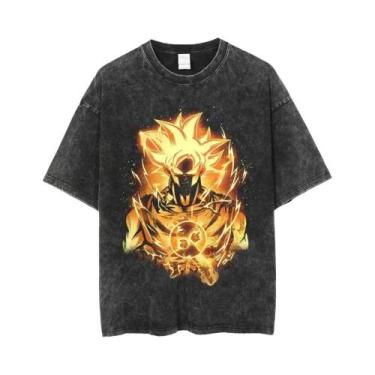 Imagem de Camiseta Vintage Masculina Dragon Ball Z Vegeta Manga Curta Ajuste Sol