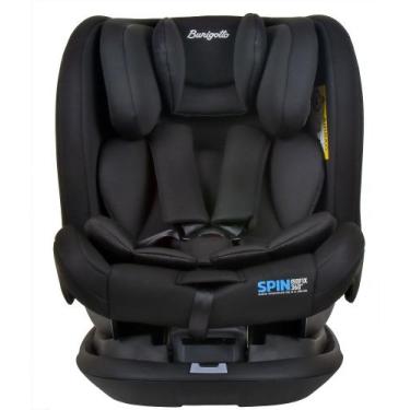 Imagem de Cadeirinha Infantil p/ Carro Burigotto Spin Isofix 360 Black, Preto
