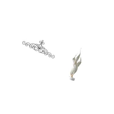 Imagem de IEUDNS Decoração de Parede de Metal, Placa Floral, Escultura de Penas, Estátua Moderna, Ornamento Decorativo para Lareira de Mesa, Interna E Externa