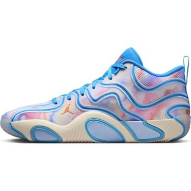 Imagem de Tatum 7.6 cm Tie Dye Tênis de basquete (azul universitário/marfim pálido/matiz real/camélia), University Blue/Pale Ivory/Royal Tint/Camellia, 42