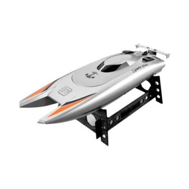 Imagem de Barco De Corrida RC De Alta Velocidade 30Km/h 2.4G Com Motor Duplo À P