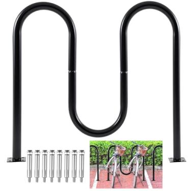 Imagem de Otoolling Rack de bicicleta comercial ao ar livre rack de estacionamento de bicicleta de aço galvanizado organizador de bicicleta suporte de armazenamento de roda para garagens, ruas, quintais