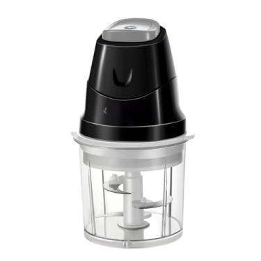 Imagem de Processador Triturador de Alimentos 200W Elétrico Potente 700ml Preto Vermelho (Preto, 220V)