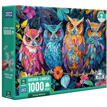 Imagem de Quebra Cabeça Puzzle 1000 Peças Corujas Místicas Toyster