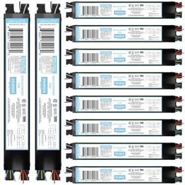 Imagem de Pacote com 10 - Substituição para ICN-4P32-SC 3 e 4 lâmpadas T8 reator eletrônico fluorescente - 120-277 volts - Início instantâneo - Aprovado pela UL