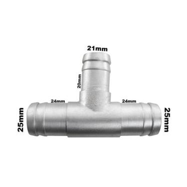 Imagem de Conexão Alumínio Tee Redução Adaptação 23x20x23mm Universal - PARAISO 