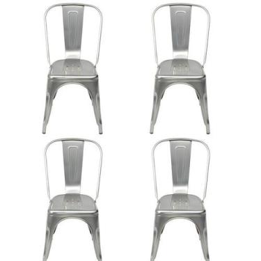 Imagem de Kit 4 Cadeiras Titan em Aço com Pintura Epóxi - OR Design