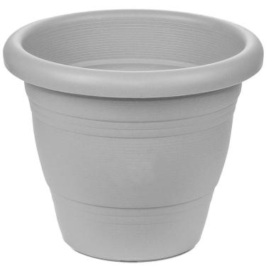 Imagem de Vaso De Plástico Para Jardim Cinza 19 X 22 X 22 Cm - Pr6043-1 - Pincéis Atlas