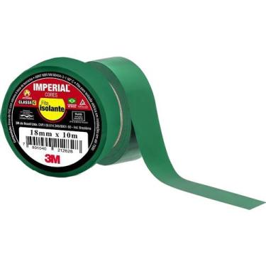 Imagem de Fita Isolante Imperial Verde 18mm x 10m 3M