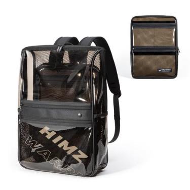 Imagem de Mochila transparente HIMZ WARRIOR Heavy Duty para laptop de 14 polegad