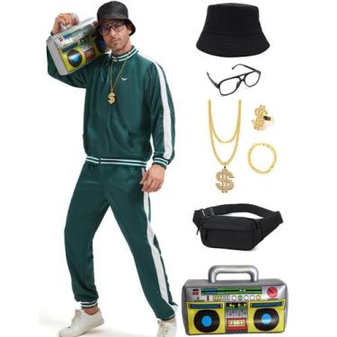 Imagem de Roupa Deaboat 80s 90s para homens, agasalho retrô de Halloween