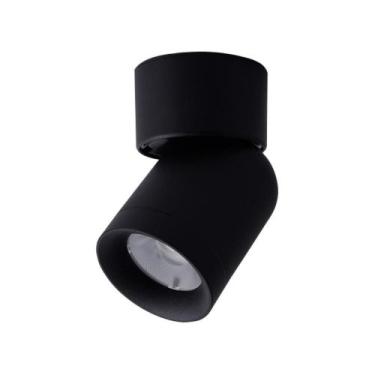 Imagem de Spot de Sobrepor Yika Redondo Preto Led 7W 2700K Bivolt DS7083 Delis