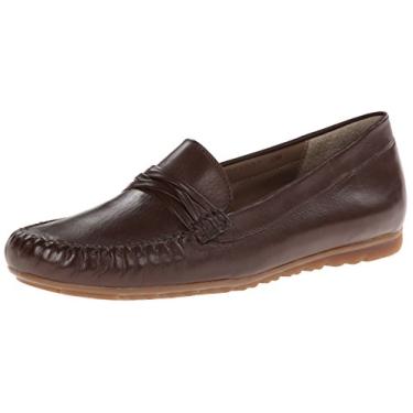 Imagem de Rose Petals Mocassim feminino Esther sem cadarço, Couro de tabaco, 8.5 Wide