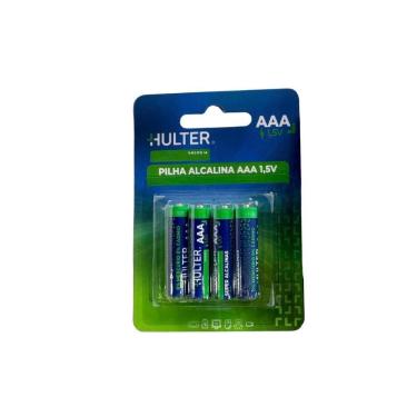 Imagem de Pilha Hulter Alcalina AAA 1,5V Blister 4 Unidades HT1PILHA-AAA4F
