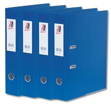 Imagem de 8 Pasta Registradora Organiza Az Ofício Larga Com Ferragem (Azul)