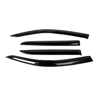 Imagem de GRJQRKHZ Defletor de janela lateral de carro para M&azda 3 Hatchback Axela 2010 ~ 2013 Weathershied viseira de porta vento sol proteção chuva janela lateral defletores de vento