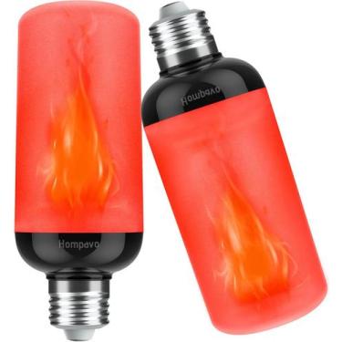 Imagem de Lâmpadas LED Hompavo Gen2 3W E26 Flickering, pacote com 2