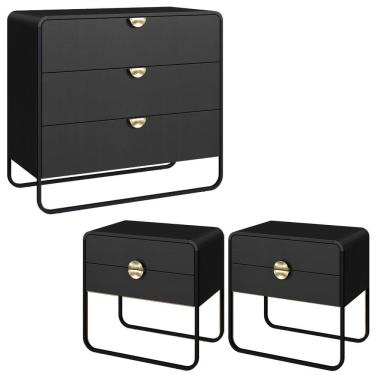 Imagem de Comoda 02 Mesas de Cabeceira Organica Artesano