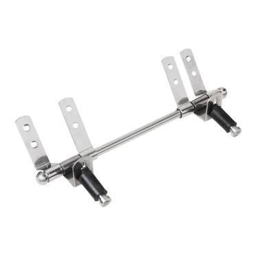 Imagem de Dobradiça Aço Inox Para Assento Sanitário Mdf Laqueado