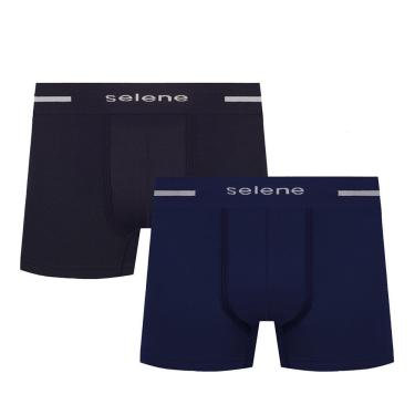 Imagem de Kit 2 Cuecas Boxer Selene Sem Costura Masculina