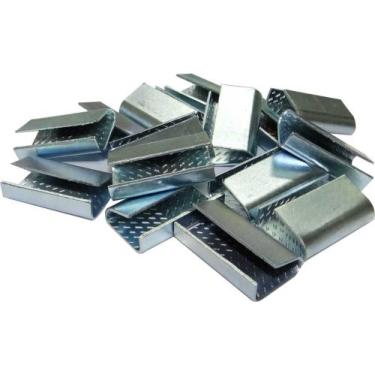 Imagem de Selo Grampo Metálico P/ Fita Pet Verde De 16mm C/1000 Peças - Tiger Em