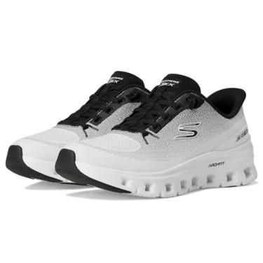 Imagem de Skechers Tênis feminino Arch Fit Glide-Step Pro Hands Free Slip-ins, Wbk=branco/preto, 10 Wide