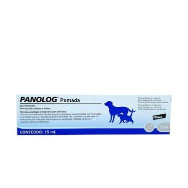 Imagem de Pomada Panolog para Otites Cães e Gatos Elanco 15ml