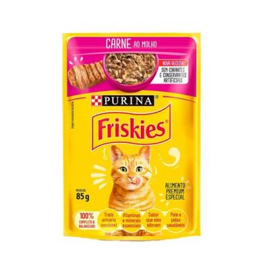 Imagem de Sachê Friskies Carne ao Molho 85g  Purina - Caixa Fechada com 15 Unida