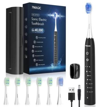 Imagem de Escova de dentes elétrica 7MAGIC Big Dipper 40000 VPM com 6 modos