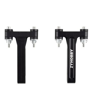 Imagem de 1Pair Miracle CNC Engine Shock Absorbing Mount for 20CC RC Airplane Black