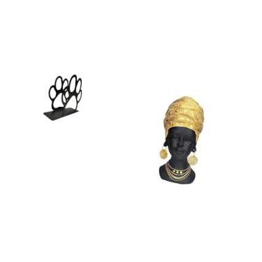 Imagem de Fenteer Porta-guardanapos de Ferro, Porta-notas Multiuso, Decoração de Casa com Pata de Cachorro Fofa, Organizador Estiloso, Dispensador de Lenços de Papel, E