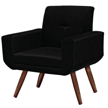 Imagem de Poltrona Decorativa Anitta Sala E Escritório Pés Madeira